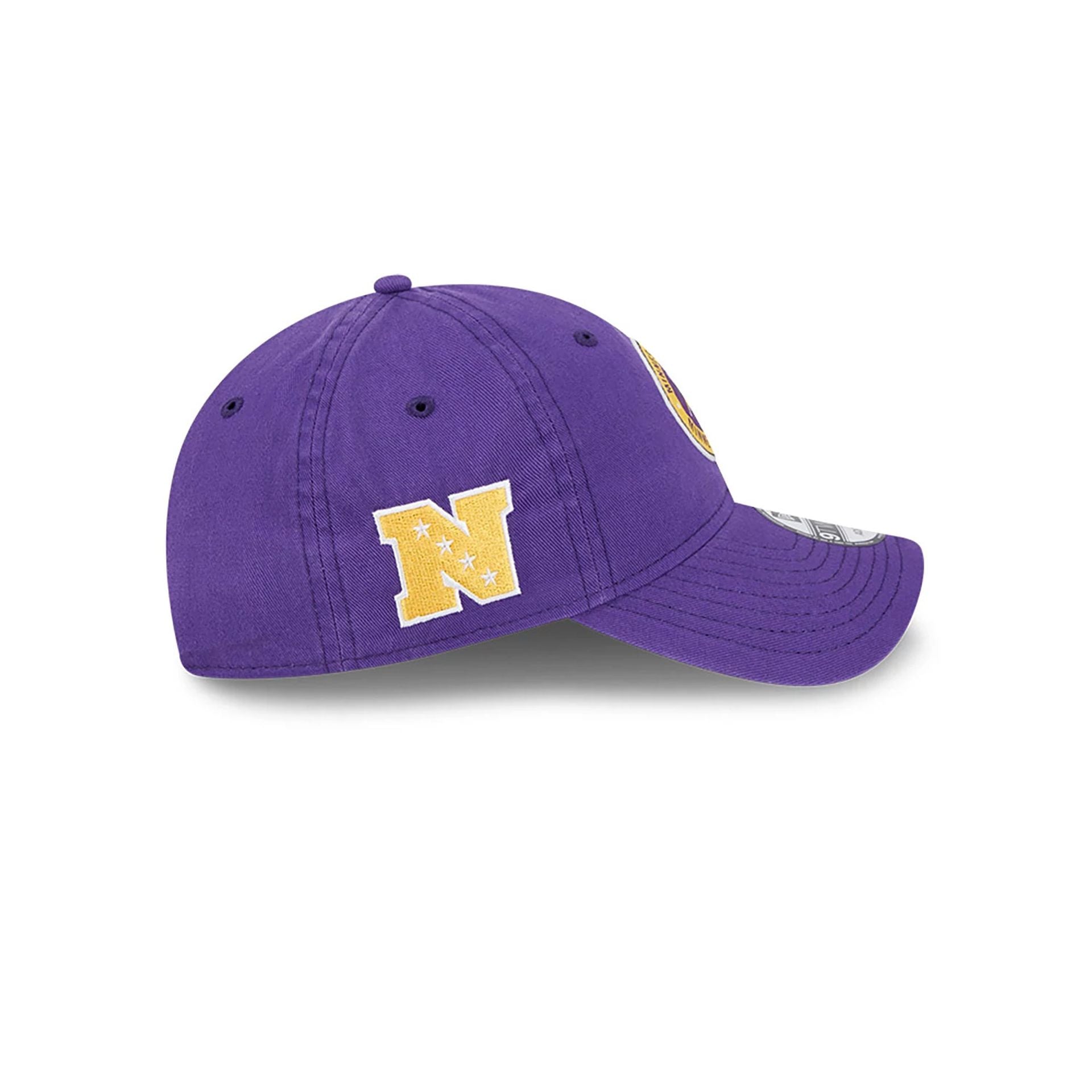 This is a Minnesota Vikings NFL Sideline 2024 Purple 9TWENTY Adjustable Cap 6