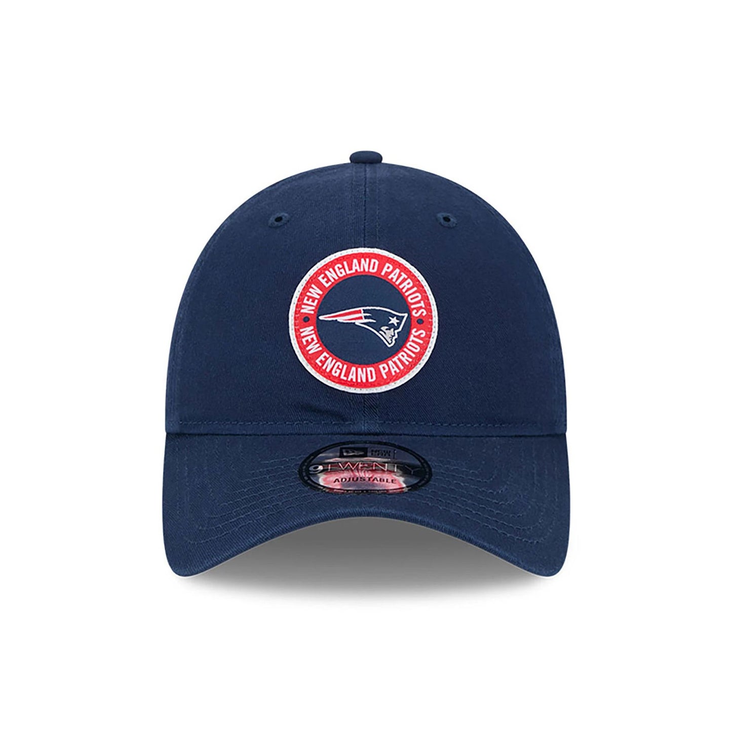 This is a New England Patriots NFL Sideline 2024 Dark Blue 9TWENTY Adjustable Cap 2