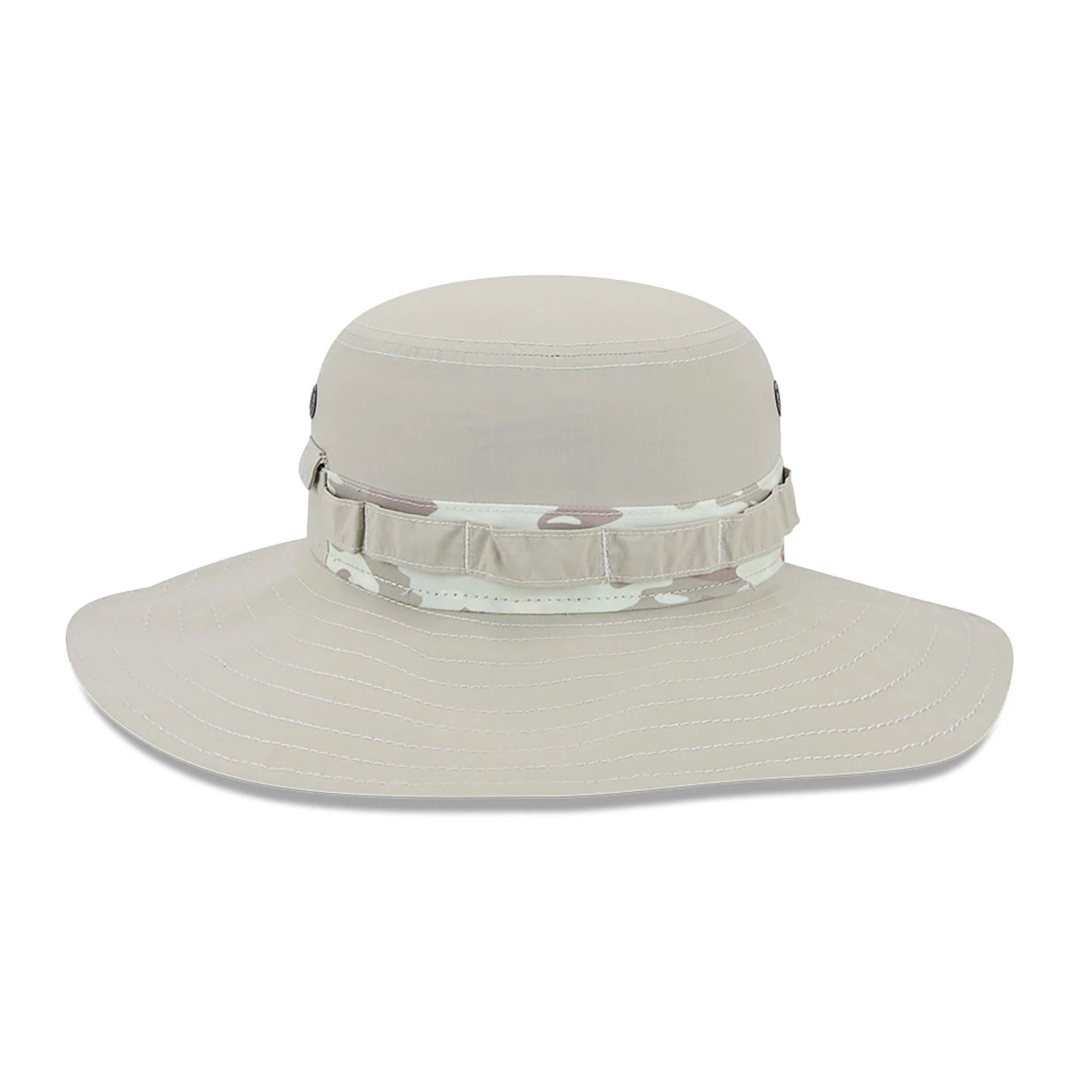 This is a New Era Fairway Light Beige Adventure Bucket Hat 6