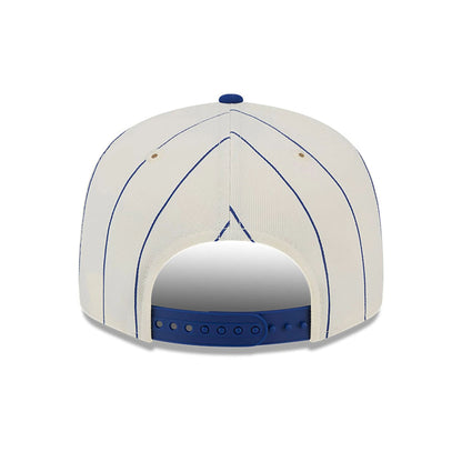 This is a New York Mets Jersey Pinstripe Chrome White 9FIFTY Snapback Cap 5