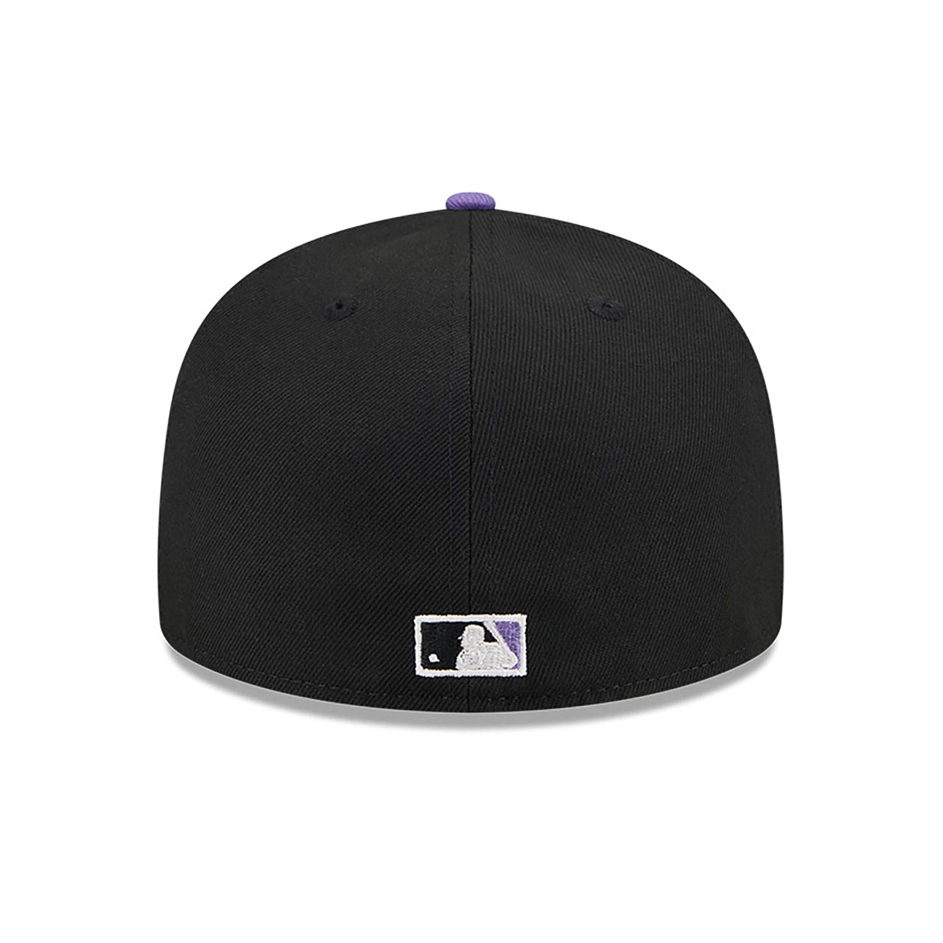 This is a Arizona Diamondbacks Shadow Stitch Black 59FIFTY Fitted Cap 3