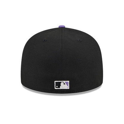 This is a Arizona Diamondbacks Shadow Stitch Black 59FIFTY Fitted Cap 3