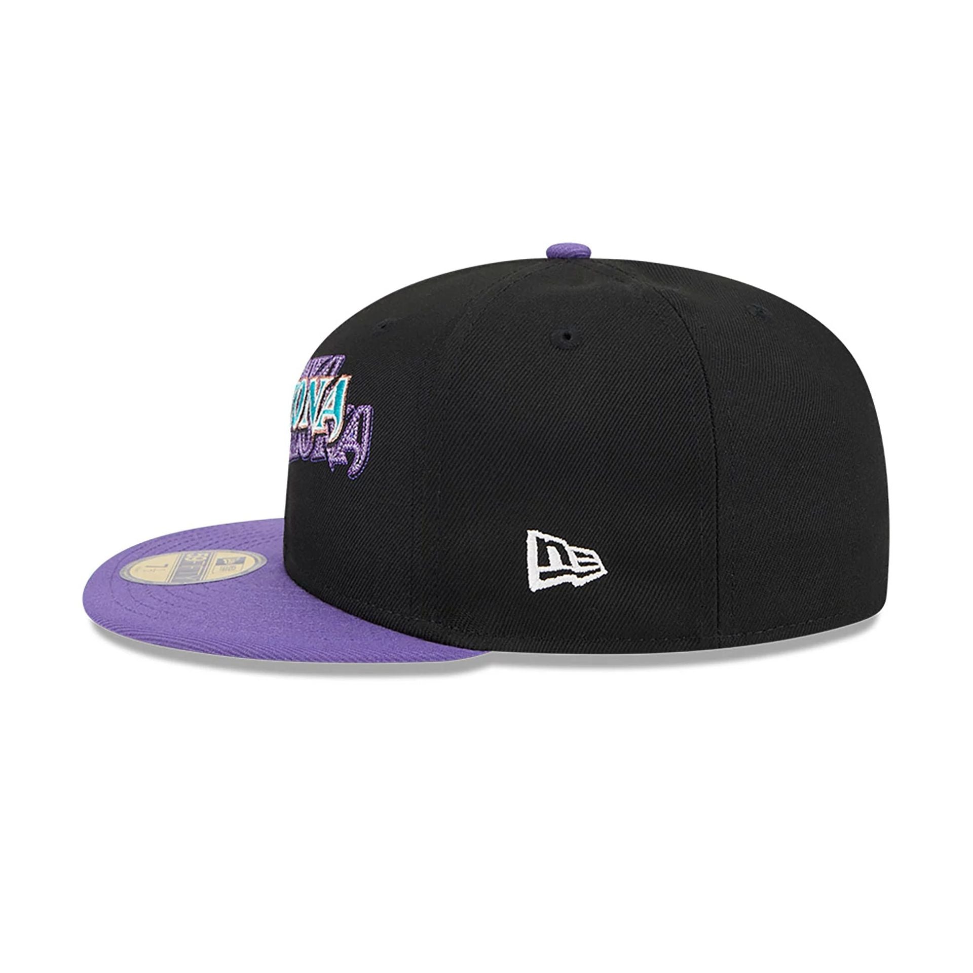 This is a Arizona Diamondbacks Shadow Stitch Black 59FIFTY Fitted Cap 7