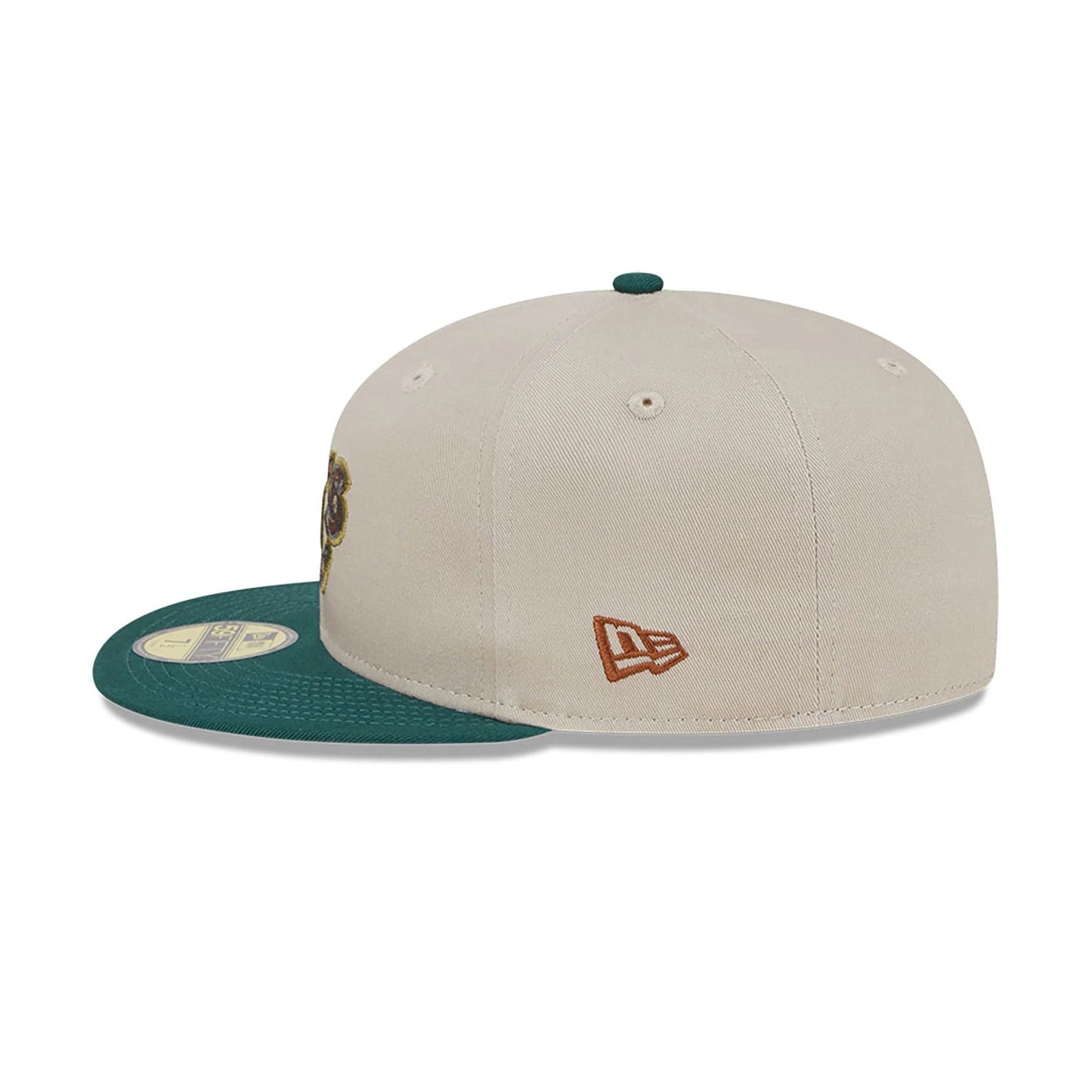 This is a Oakland Athletics Tree Bark Fill Grey 59FIFTY Fitted Cap 6