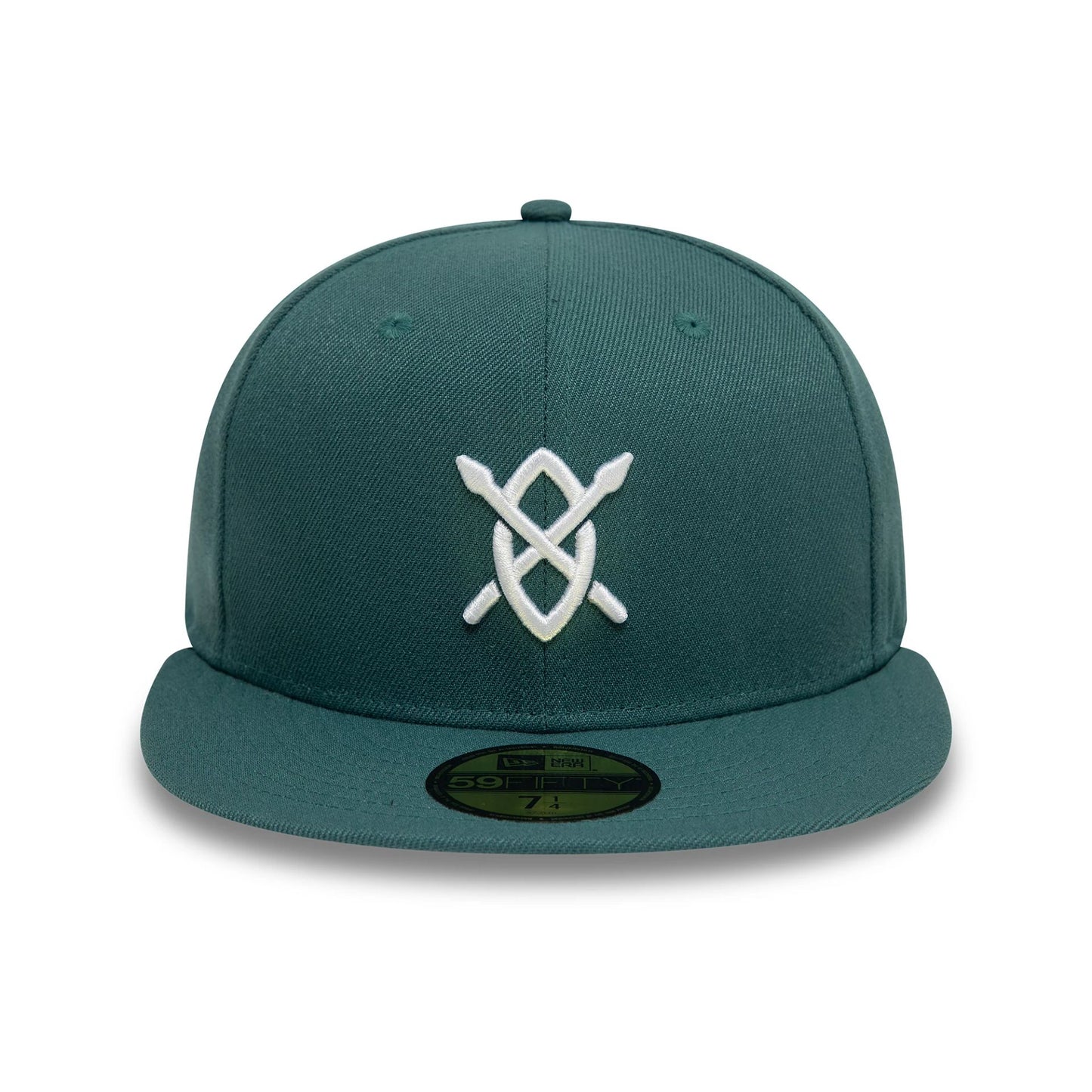 This is a New Era Daily Paper Dark Green 59FIFTY Fitted Cap 2