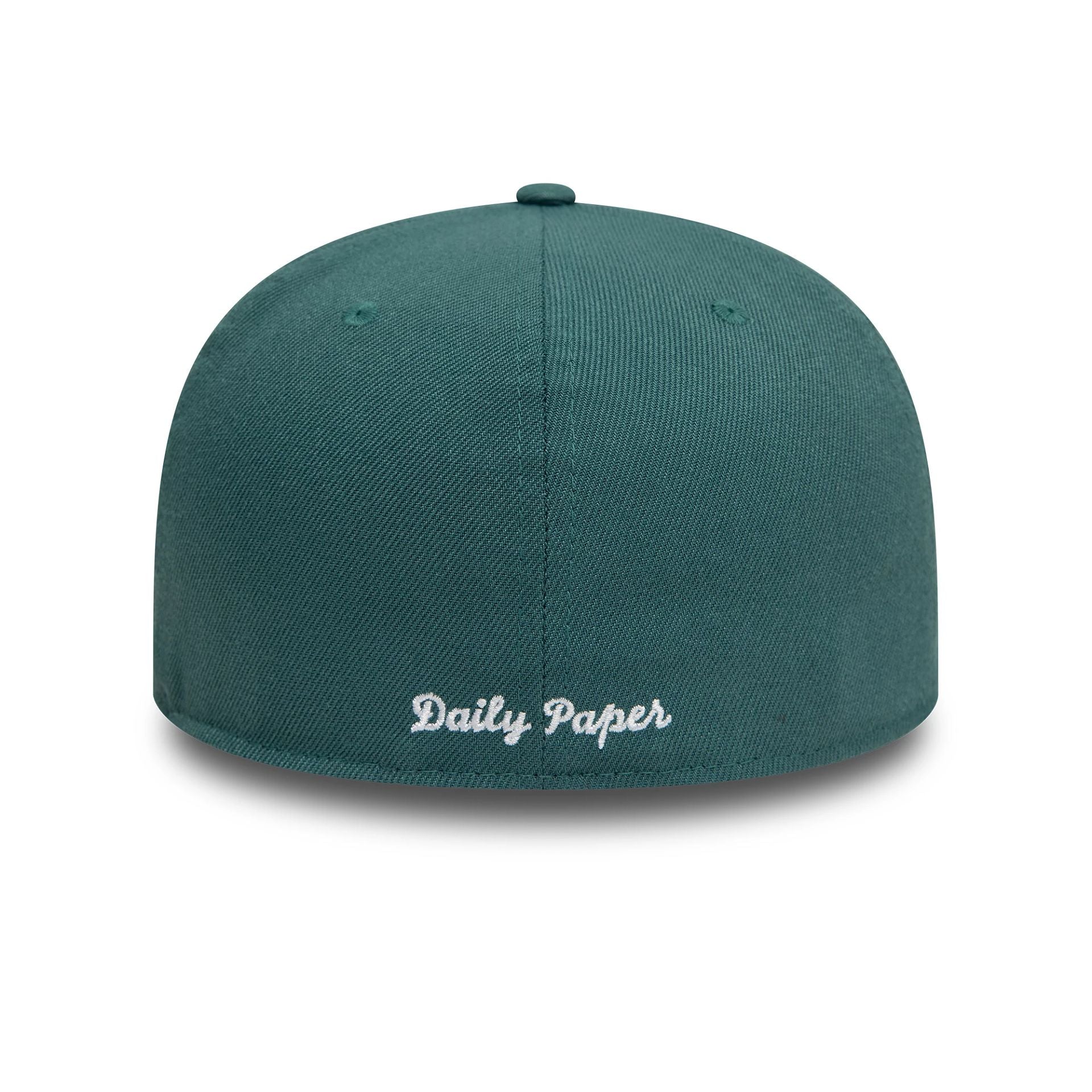 This is a New Era Daily Paper Dark Green 59FIFTY Fitted Cap 4