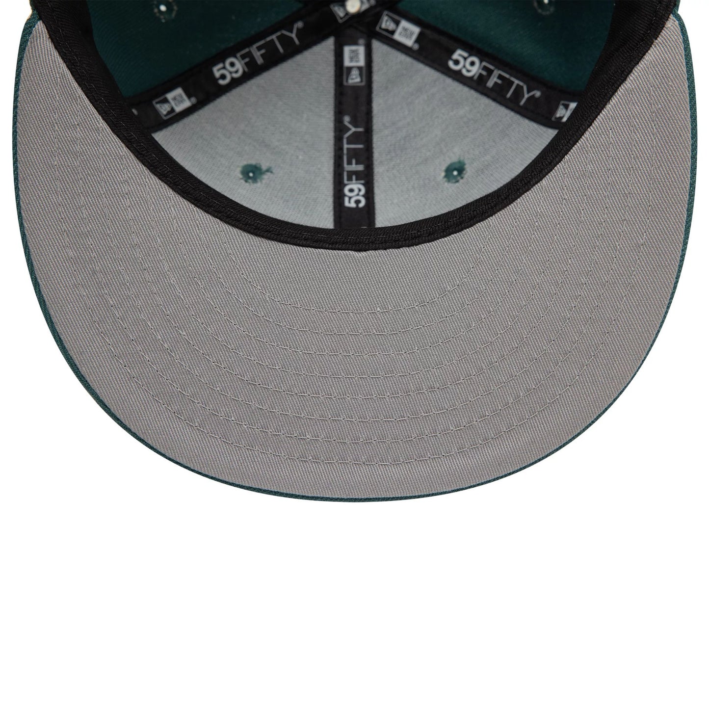 This is a New Era Daily Paper Dark Green 59FIFTY Fitted Cap 5