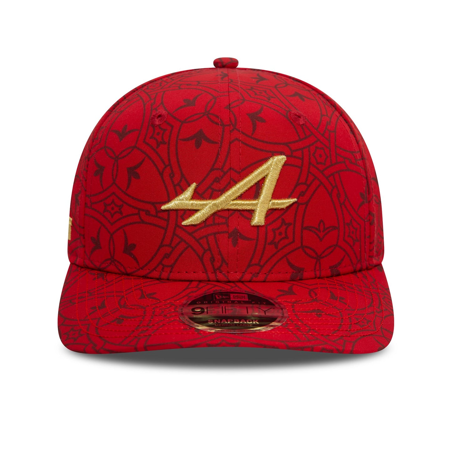 This is a Alpine Racing China Team Red 9FIFTY Original Fit Snapback Cap 4