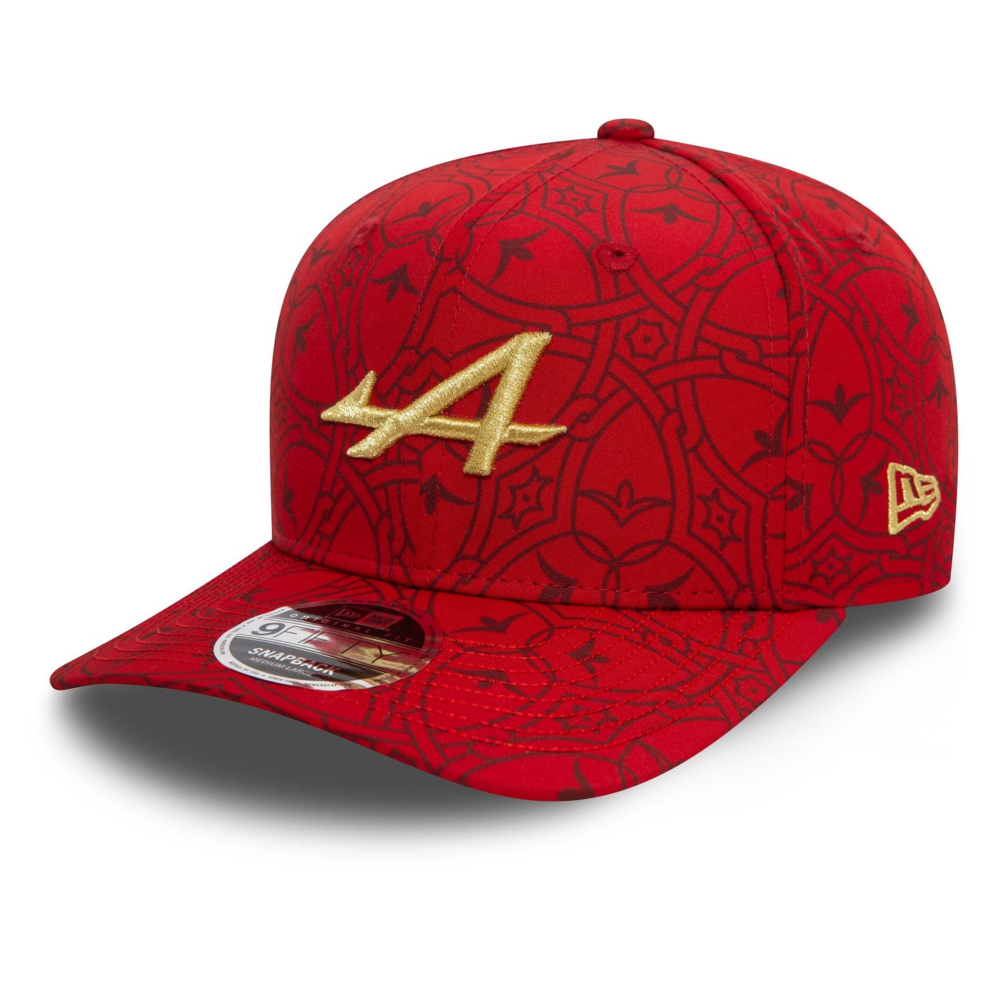 This is a Alpine Racing China Team Red 9FIFTY Original Fit Snapback Cap 1