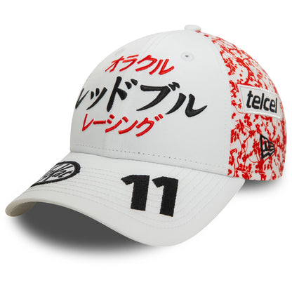 This is a Red Bull Racing Sergio Perez Japan Race Special White 9FORTY Adjustable Cap 1