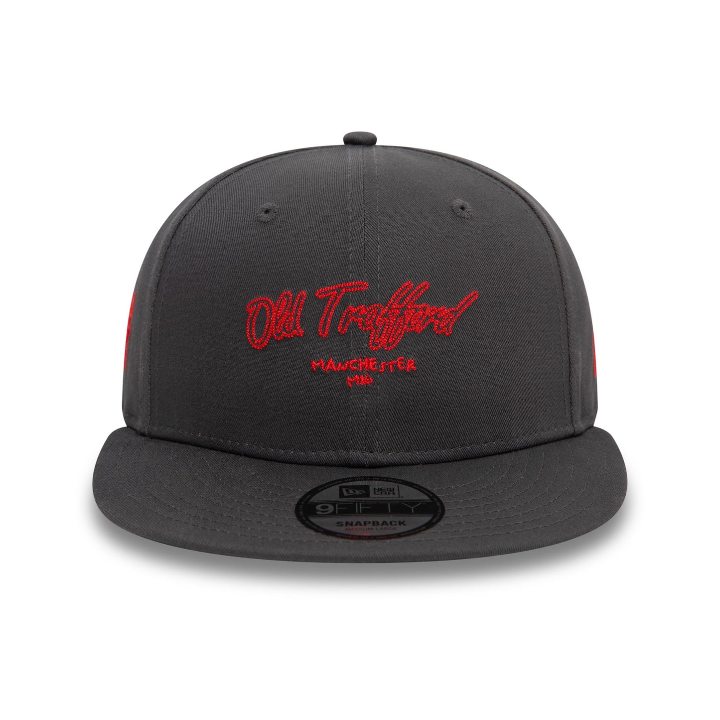 This is a Manchester United FC Chain Stitch Dark Grey 9FIFTY Snapback Cap 2