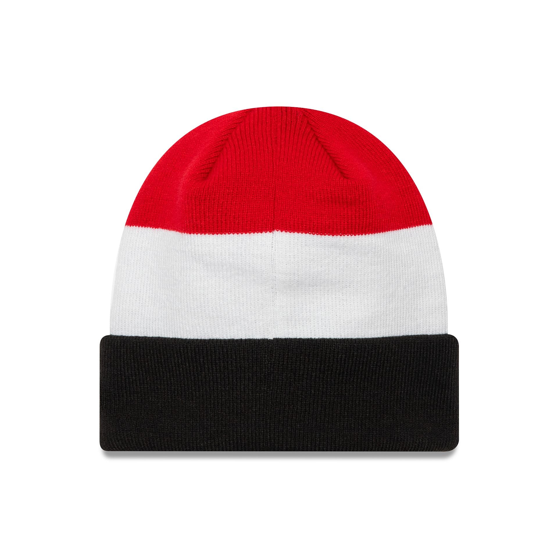 This is a Manchester United FC Flag Black Cuff Knit Beanie Hat 2