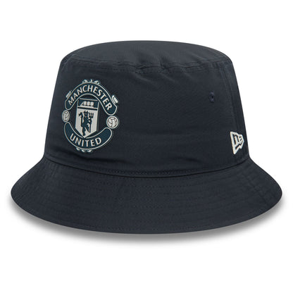 This is a Manchester United FC Rubber Woven Navy Bucket Hat 4