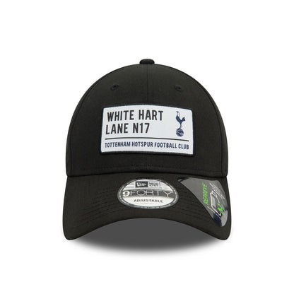 This is a Tottenham Hotspur FC White Hart Lane Repreve Black 9FORTY Adjustable Cap 4