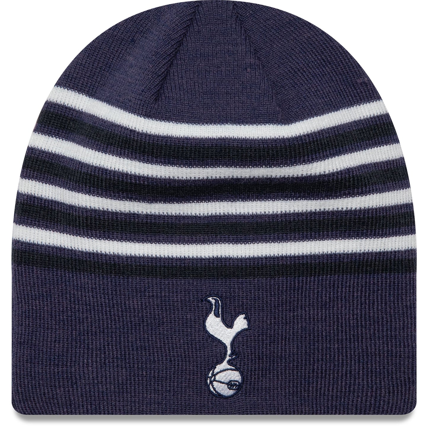 This is a Tottenham Hotspur FC Stripe Navy Beanie Hat 1