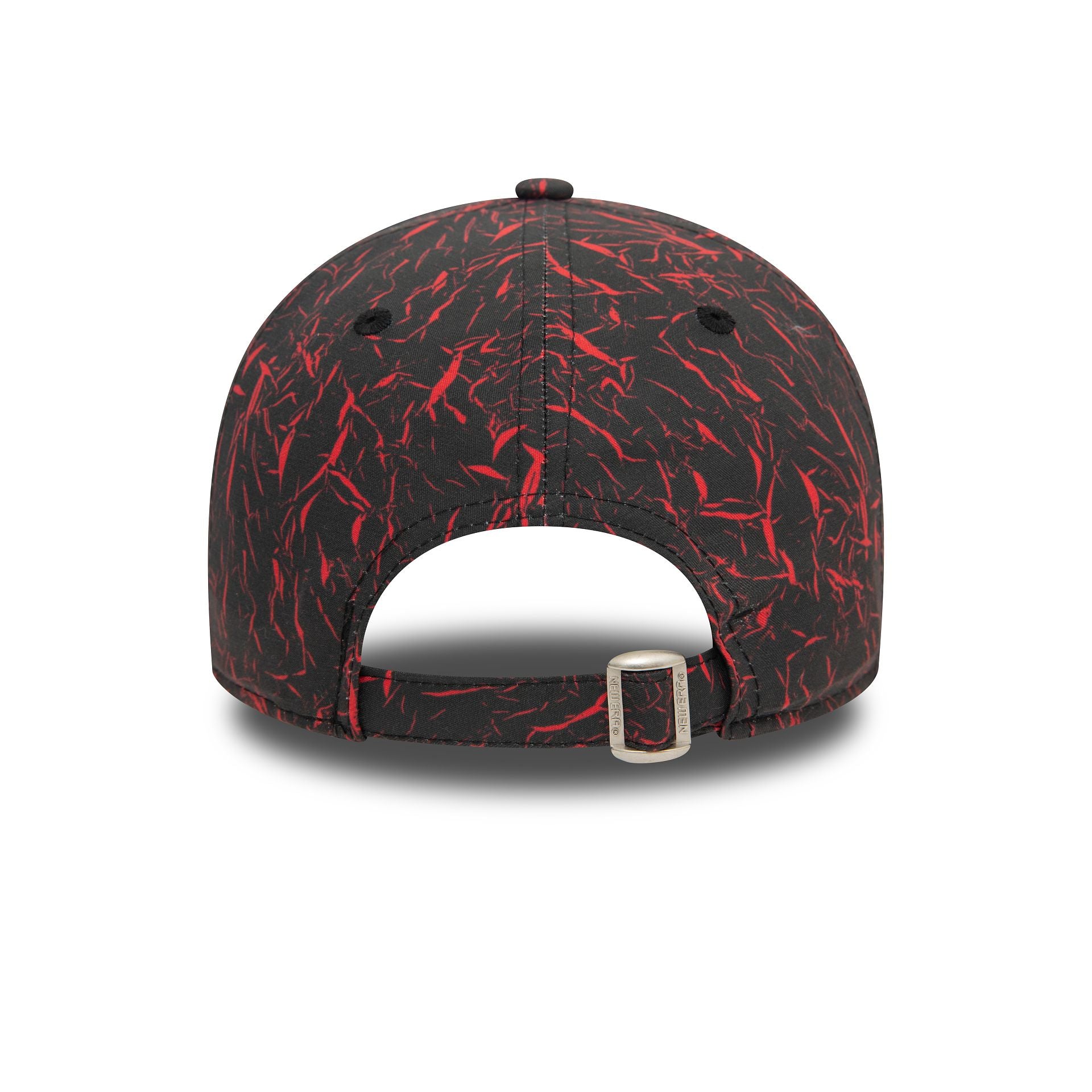 This is a AC Milan Crinkle All Over Print Black 9FORTY Adjustable Cap 3