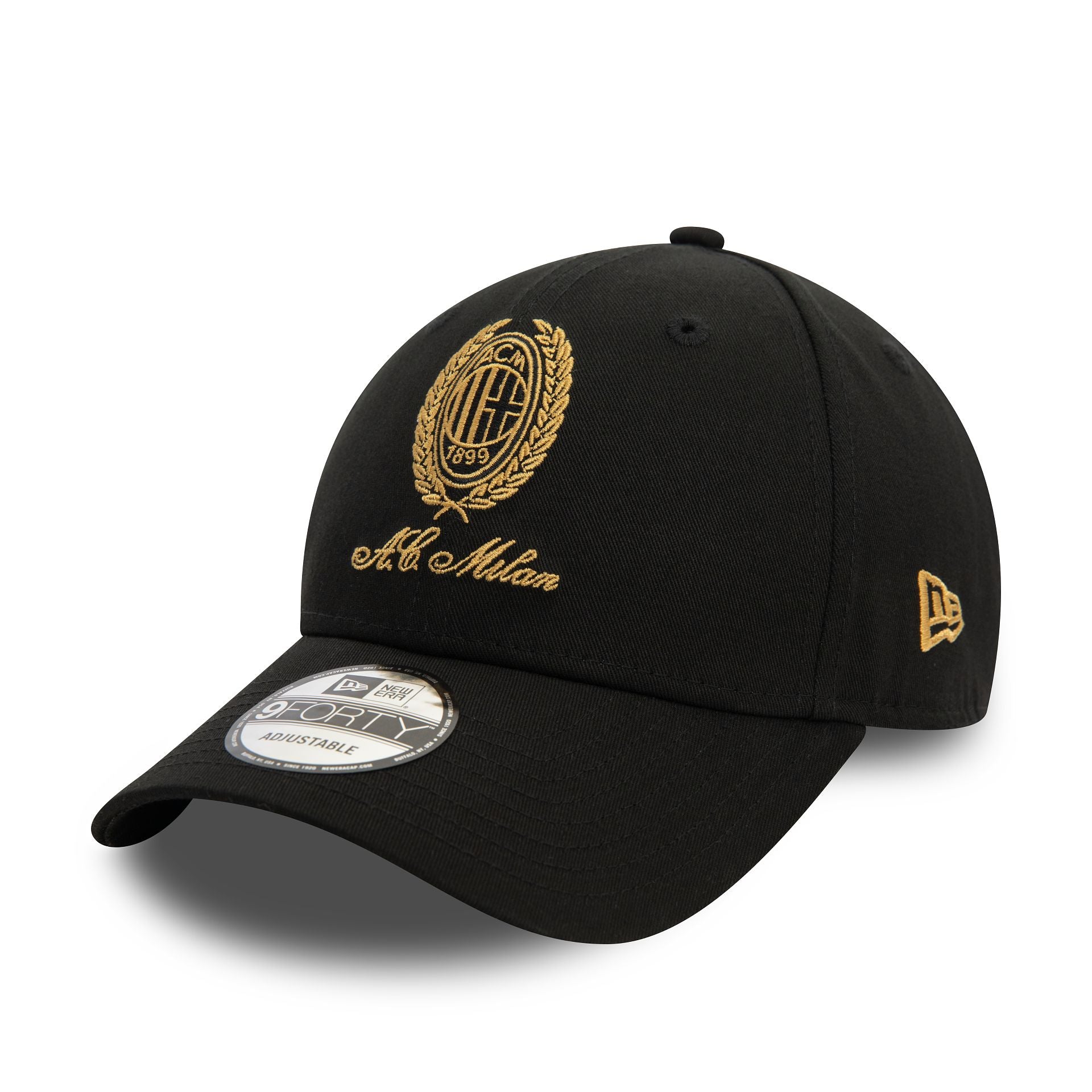 This is a AC Milan Heritage Gold Black 9FORTY Adjustable Cap 4