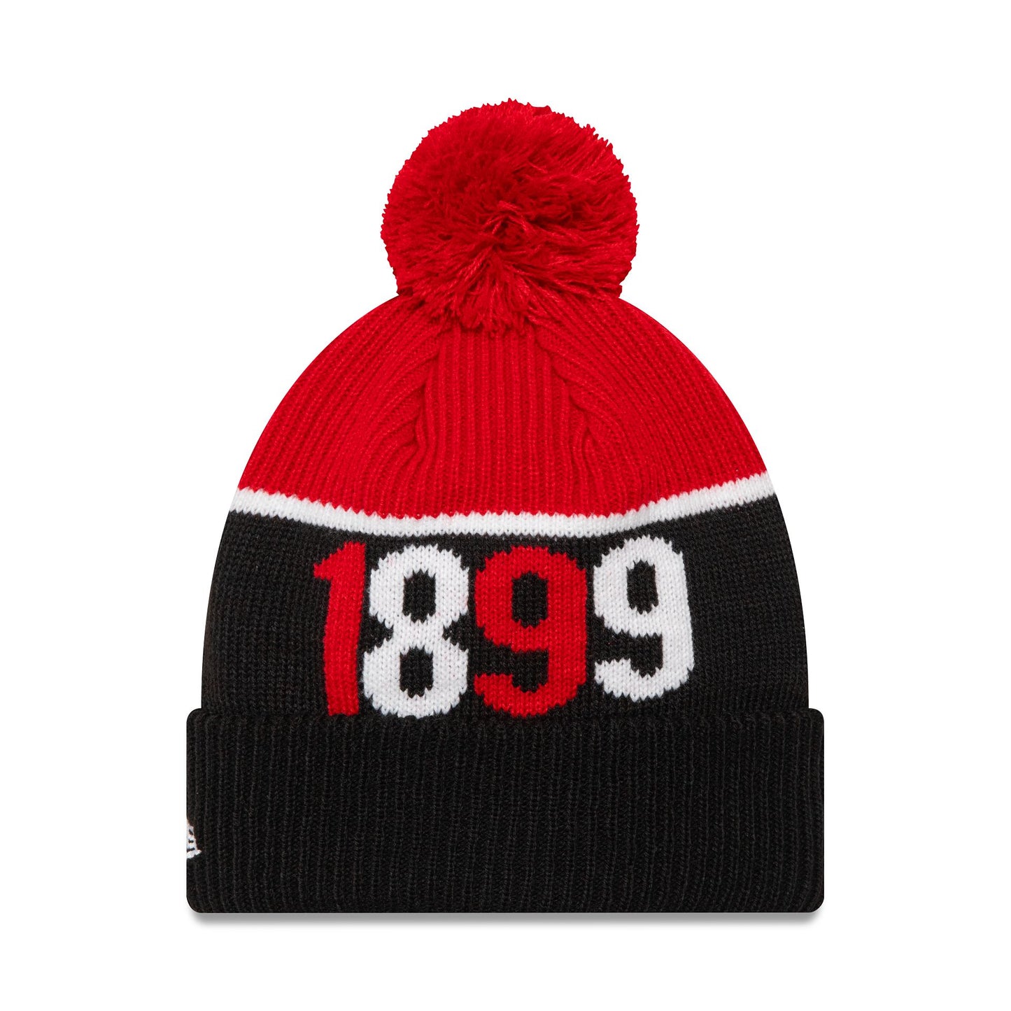 This is a AC Milan Sport Black Bobble Knit Beanie Hat 2