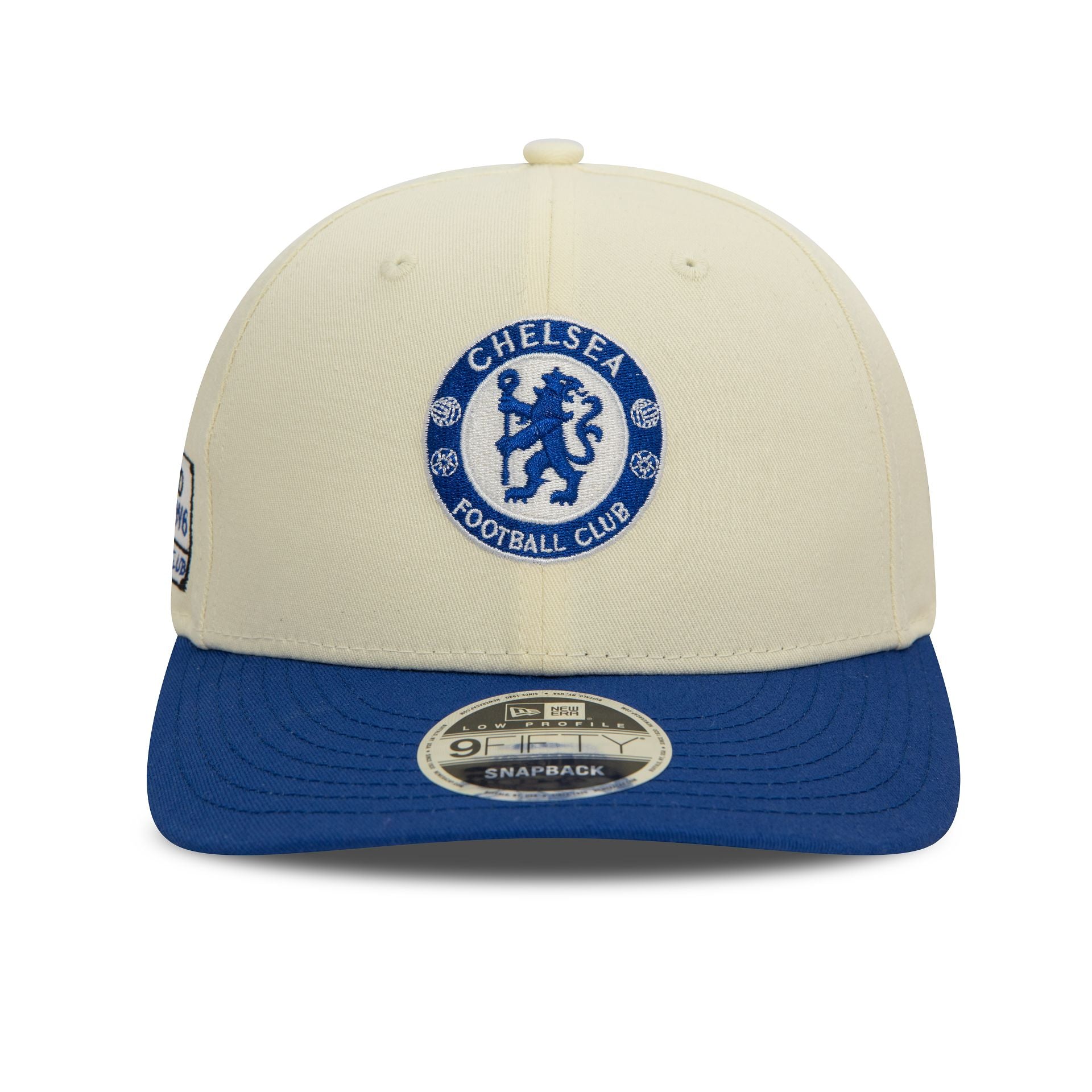 This is a Chelsea FC Lion Crest SW6 Open White Low Profile 9FIFTY Cap 2