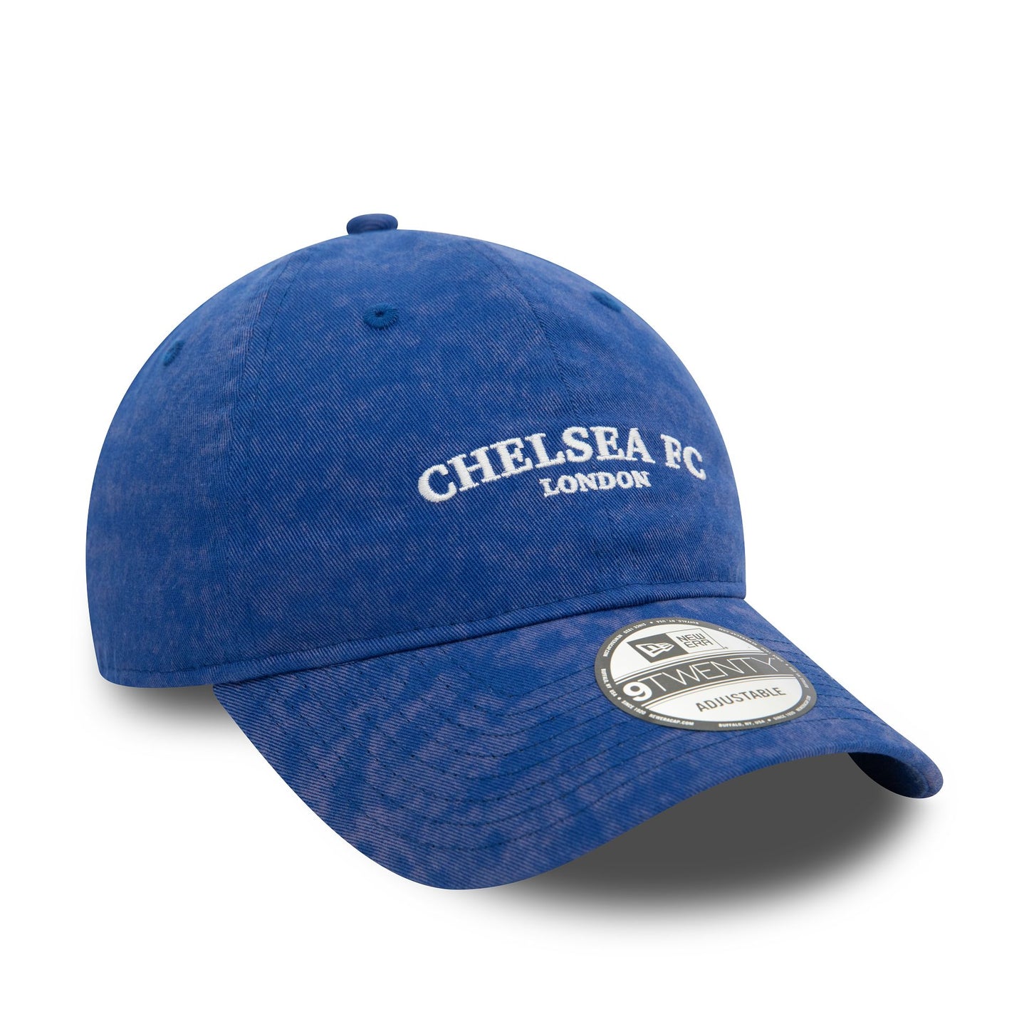 This is a Chelsea FC Lion Crest Washed Tie Dye Blue 9TWENTY Adjustable Cap 3