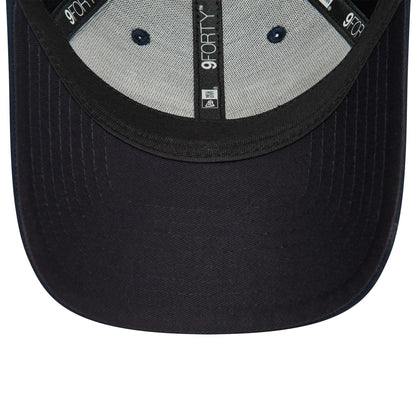 This is a Chelsea FC Wordmark Womens Suede Navy 9FORTY Adjustable Cap 5