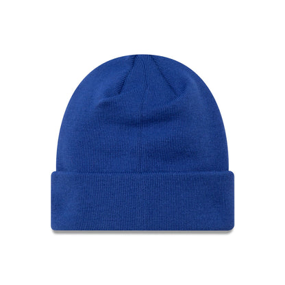 This is a Chelsea FC Wordmark Overlay Blue Cuff Knit Beanie Hat 2