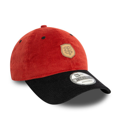 This is a Stade Toulousain Micro Cord Dark Red 9TWENTY Adjustable Cap 3