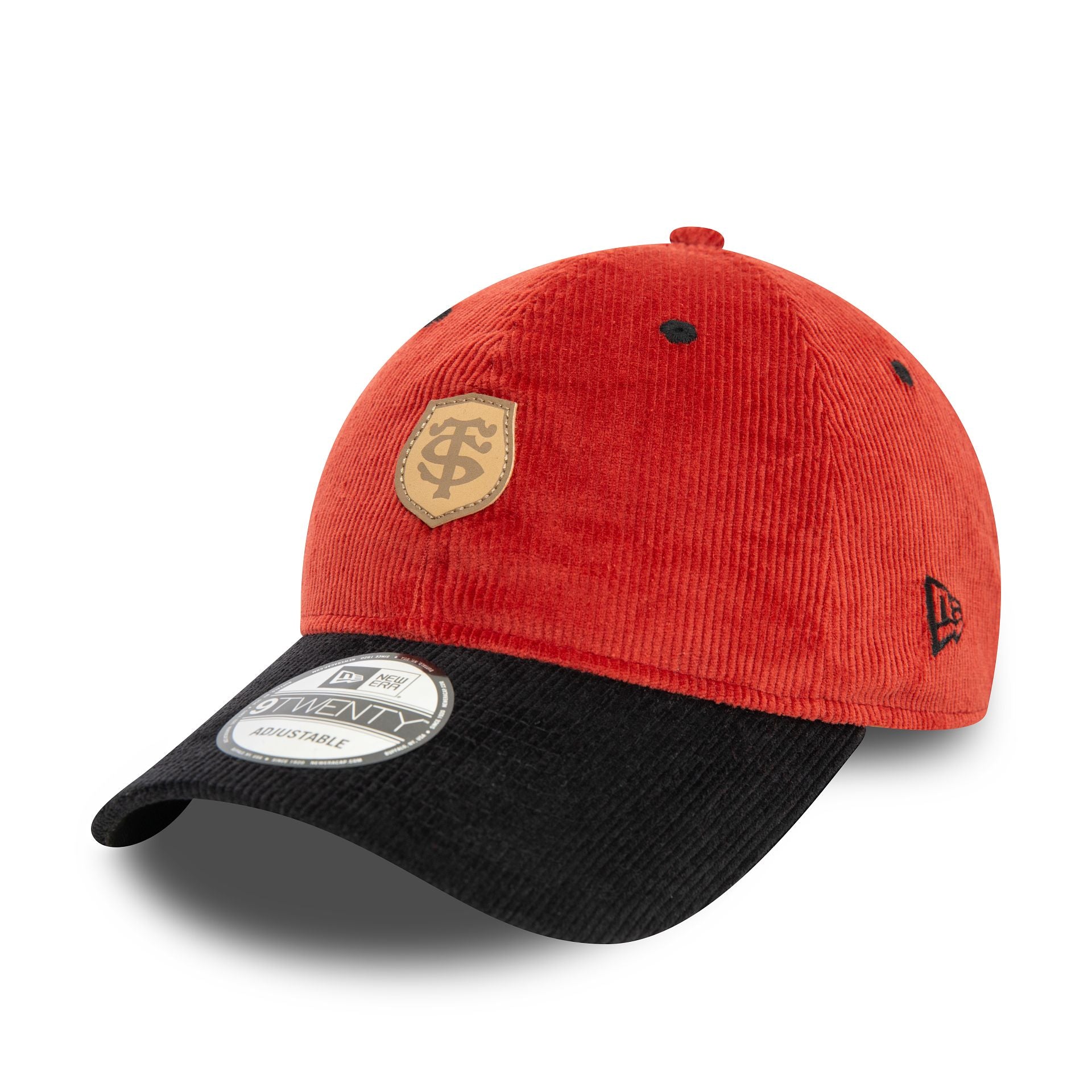 This is a Stade Toulousain Micro Cord Dark Red 9TWENTY Adjustable Cap 1