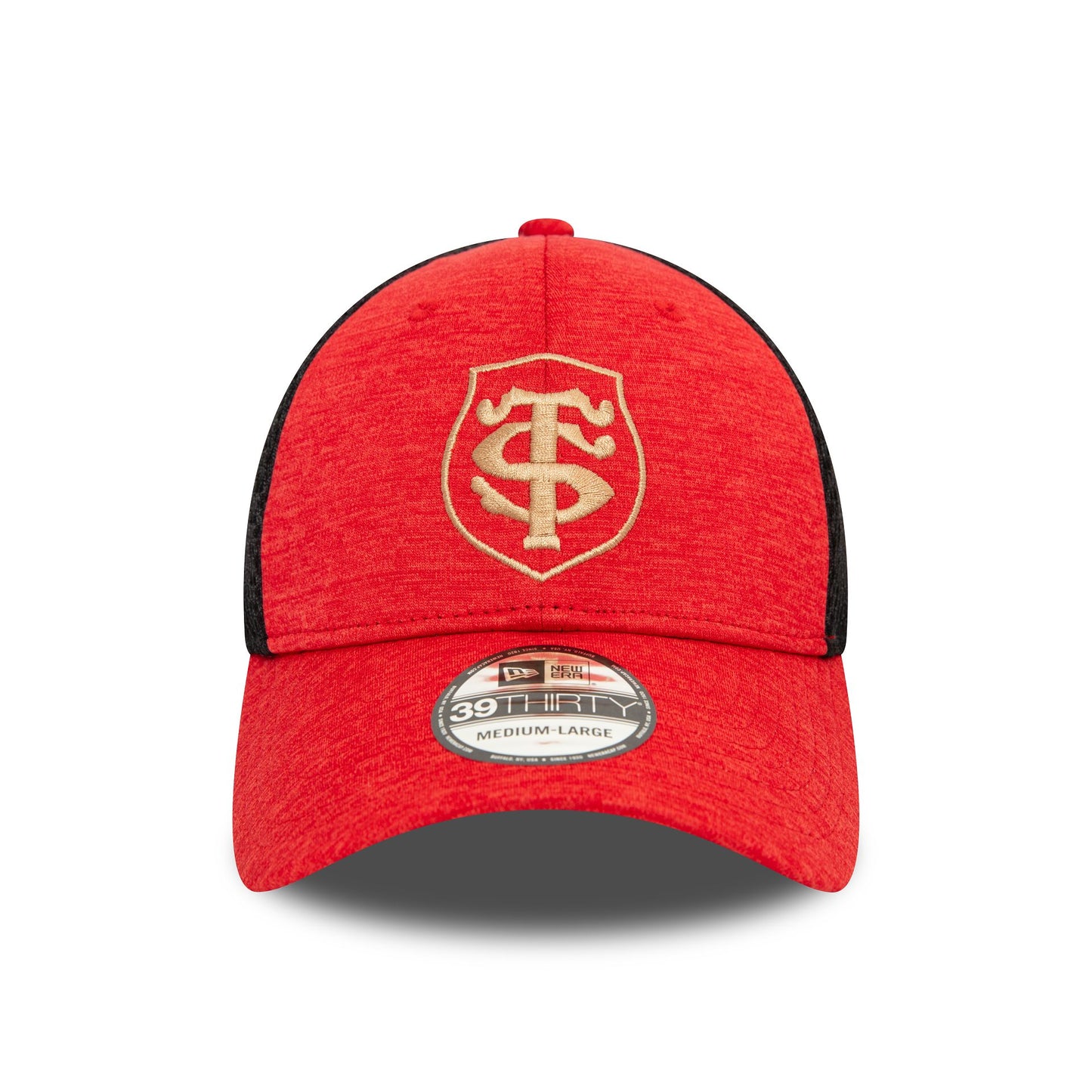 This is a Stade Toulousain Shadow Tech Red 39THIRTY Stretch Fit Cap 2