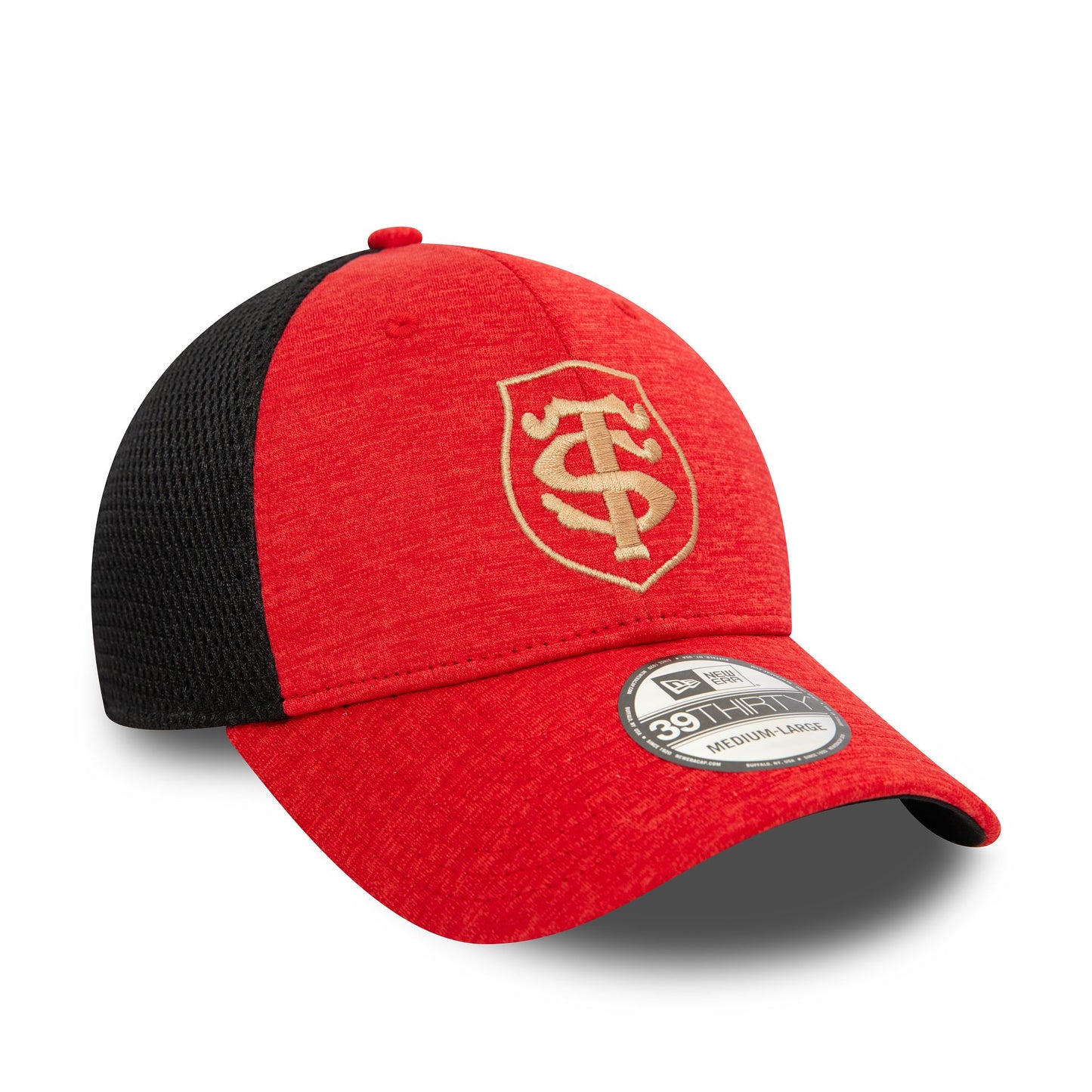 This is a Stade Toulousain Shadow Tech Red 39THIRTY Stretch Fit Cap 3