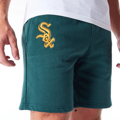 The Male model is wearing Chicago White Sox League Essential Dark Green Shorts 3