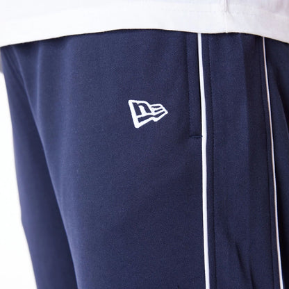 The Male model is wearing LA Dodgers MLB Track Pant Dark Blue Fleece Track Joggers 10