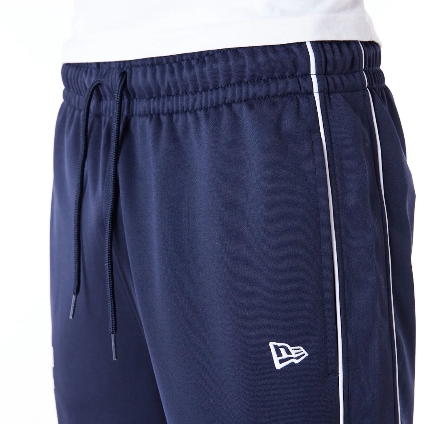 The Male model is wearing LA Dodgers MLB Track Pant Dark Blue Fleece Track Joggers 2