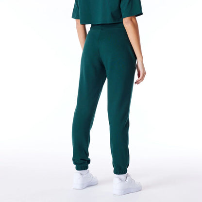 The Female model is wearing New York Yankees Womens MLB Diamante Dark Green Fleece Joggers 8