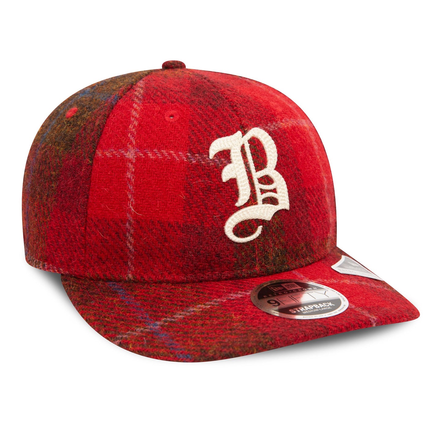 This is a Boston Braves MLB Harris Tweed Dark Red Retro Crown 9FIFTY Cap 3