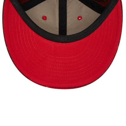 This is a Boston Braves MLB Harris Tweed Dark Red Retro Crown 9FIFTY Cap 5