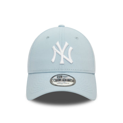 This is a New York Yankees League Essential Pastel Blue 9FORTY Adjustable Cap 2