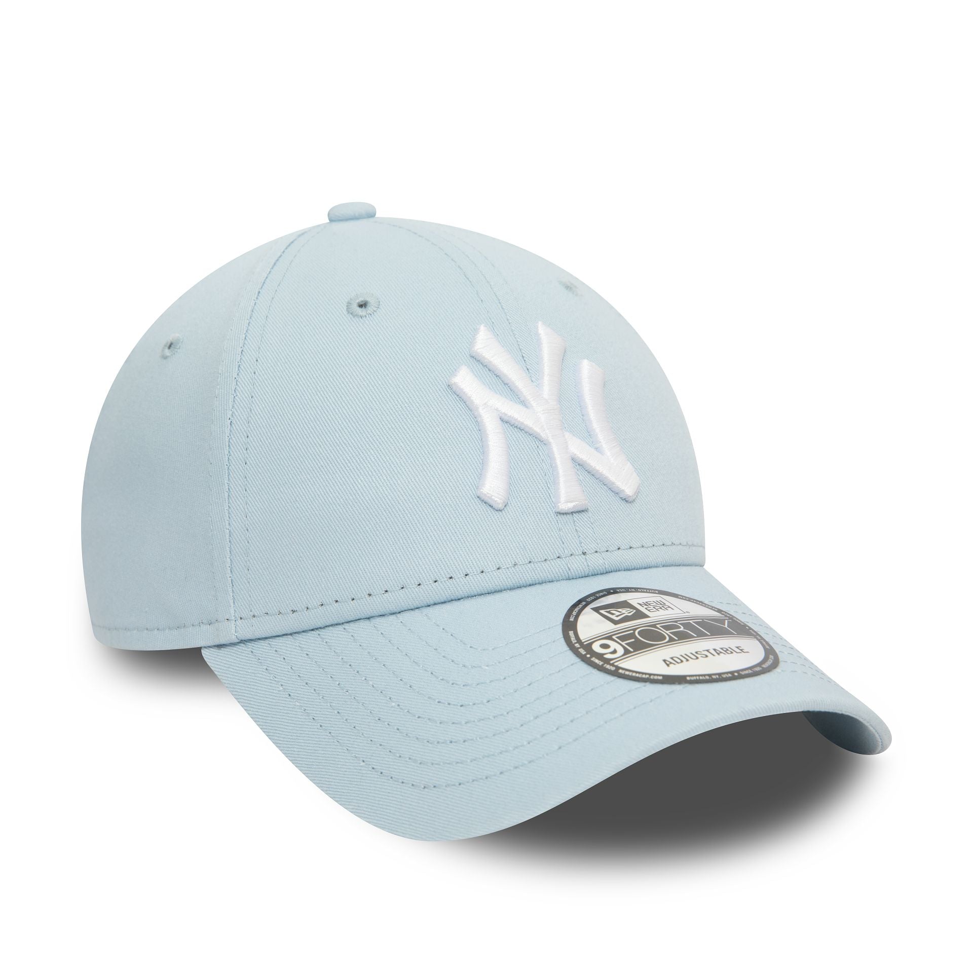 This is a New York Yankees League Essential Pastel Blue 9FORTY Adjustable Cap 3