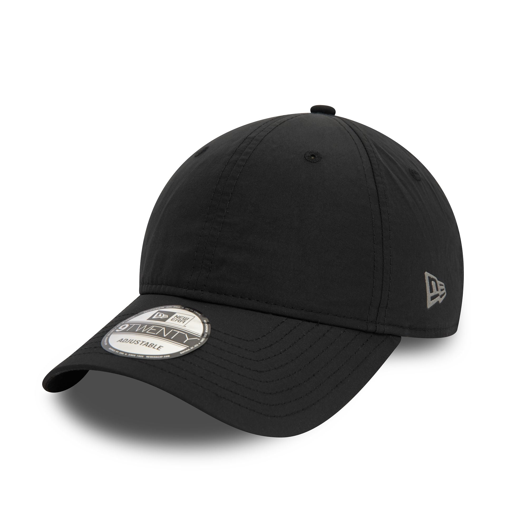 This is a New Era Water Repellent Black 9TWENTY Adjustable Cap 1