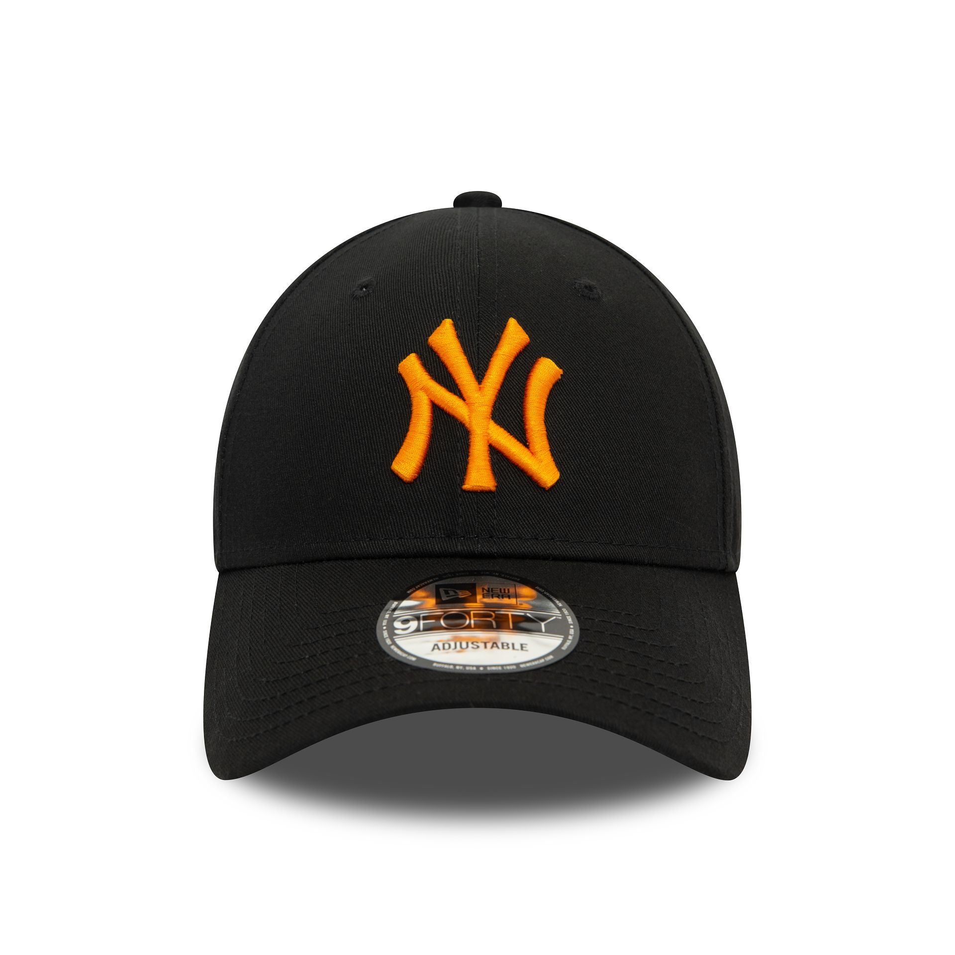 This is a New York Yankees League Essential Black and Orange 9FORTY Adjustable Cap 2