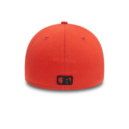 This is a New York Yankees League Essential Red 39THIRTY Stretch Fit Cap 5