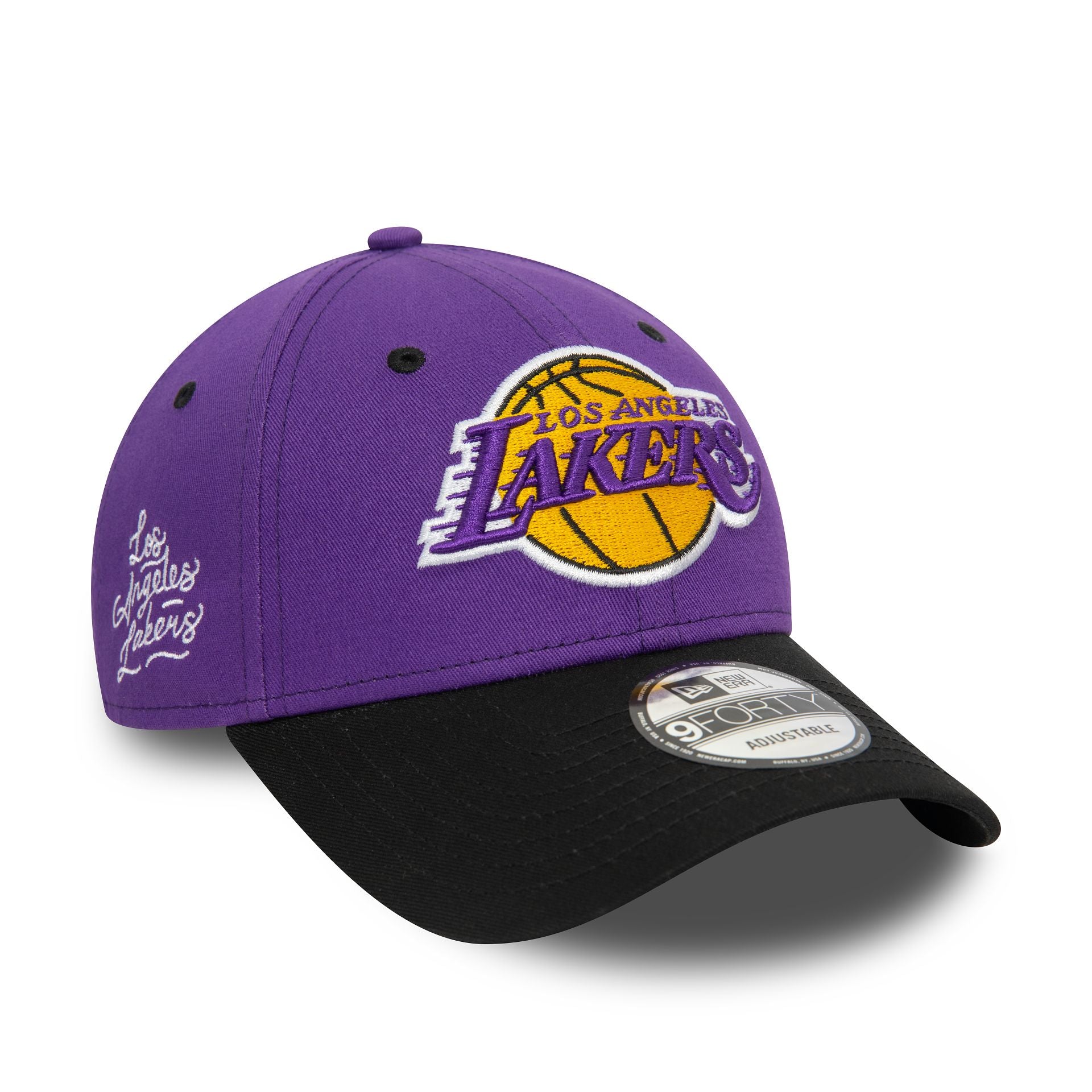 This is a LA Lakers NBA Side Patch Purple 9FORTY Adjustable Cap 4