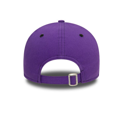 This is a LA Lakers NBA Side Patch Purple 9FORTY Adjustable Cap 5