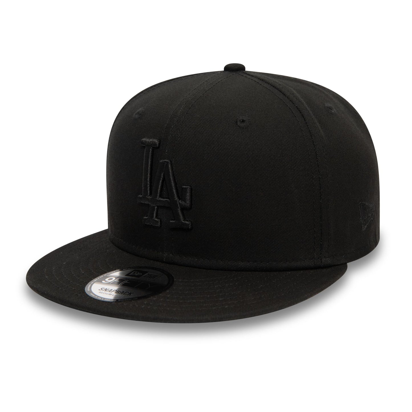 This is a LA Dodgers Monochrome Black 9FIFTY Snapback Cap 1