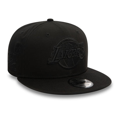 This is a LA Lakers Monochrome Black 9FIFTY Snapback Cap 3