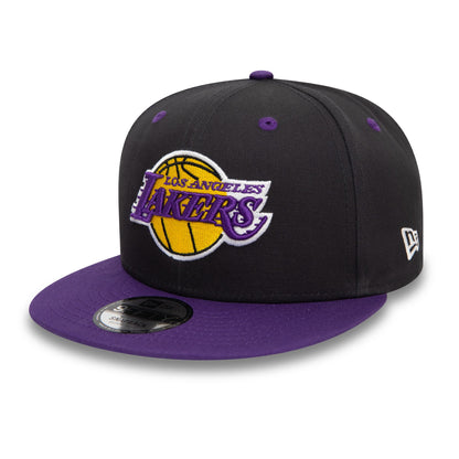 This is a LA Lakers NBA Team Colour Black 9FIFTY Snapback Cap 1