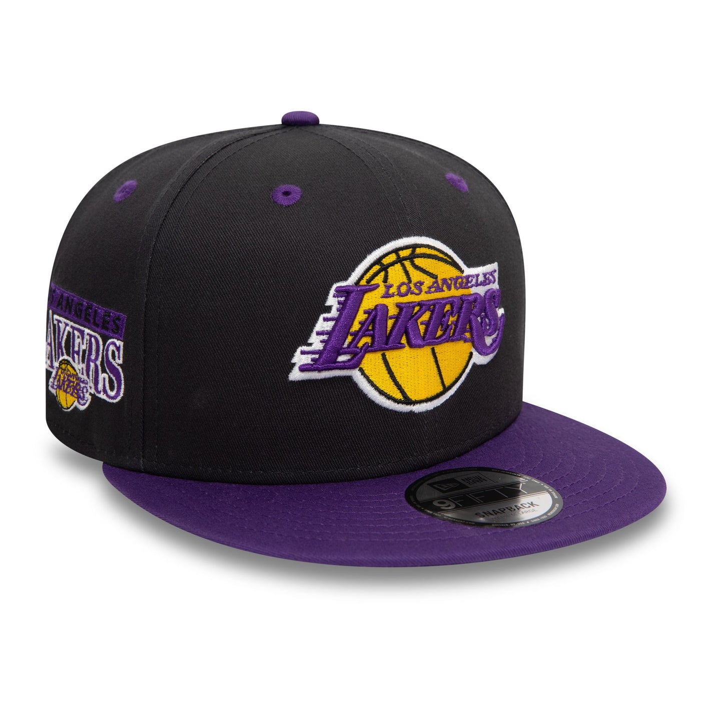 This is a LA Lakers NBA Team Colour Black 9FIFTY Snapback Cap 3