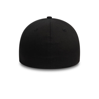 This is a LA Dodgers Monochrome Black 39THIRTY Stretch Fit Cap 3