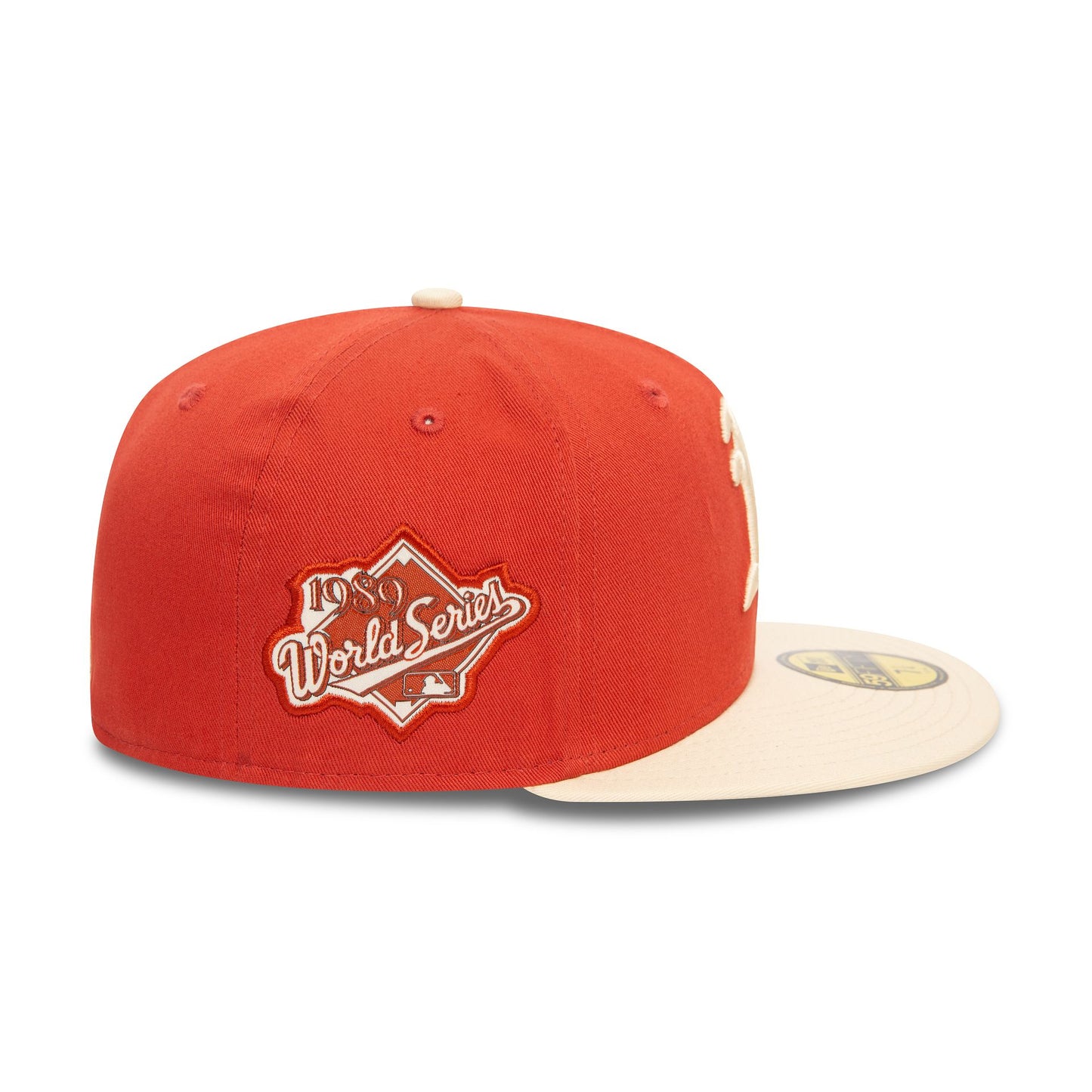 This is a Oakland Athletics MLB Side Patch Red 59FIFTY Fitted Cap 6