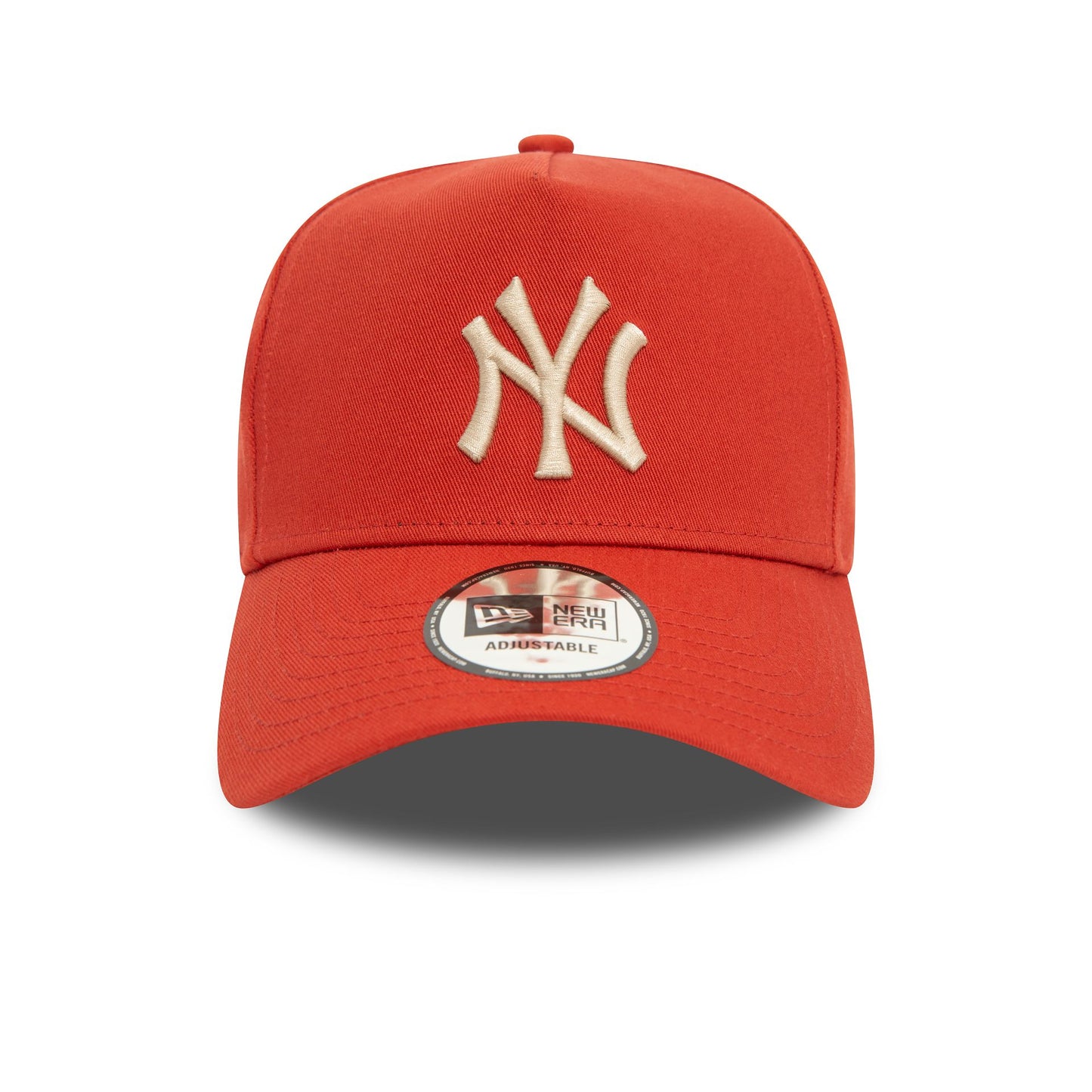 This is a New York Yankees League Essential Red 9FORTY E-Frame Adjustable Cap 2